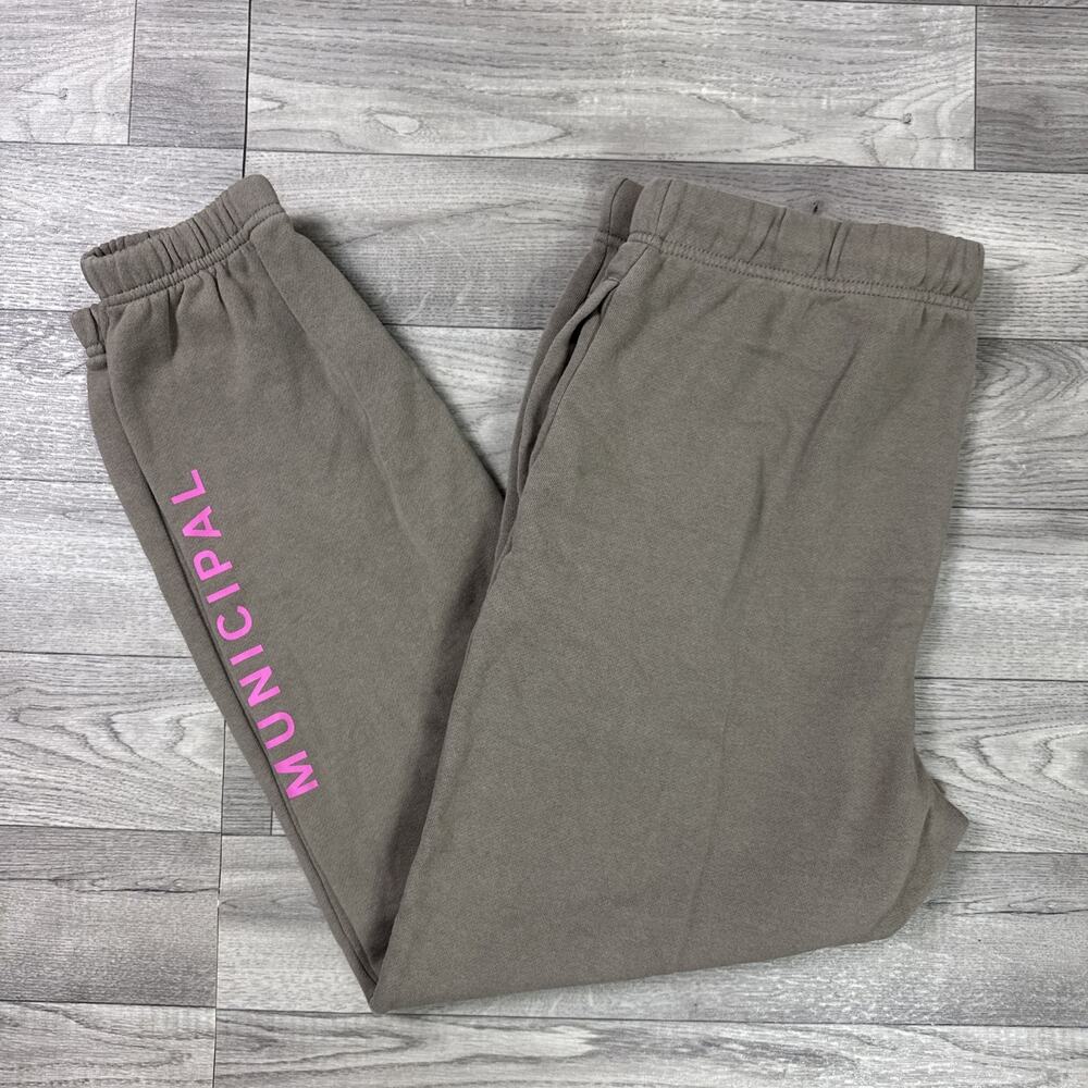 Municipal Sport Utility Gear Jogger Sweatpants Pull On Brown sz M